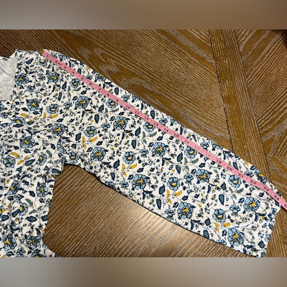 New Lucky Brand XL  Floral long sleeves Blouse - Blue and Yellow - Picture 4 of 7